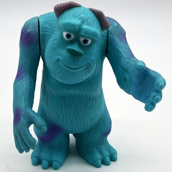 Vtg 2001 Monsters Inc Blue 6" Sully Plastic Action Figure Disney Pixar McDonalds - Picture 1 of 6